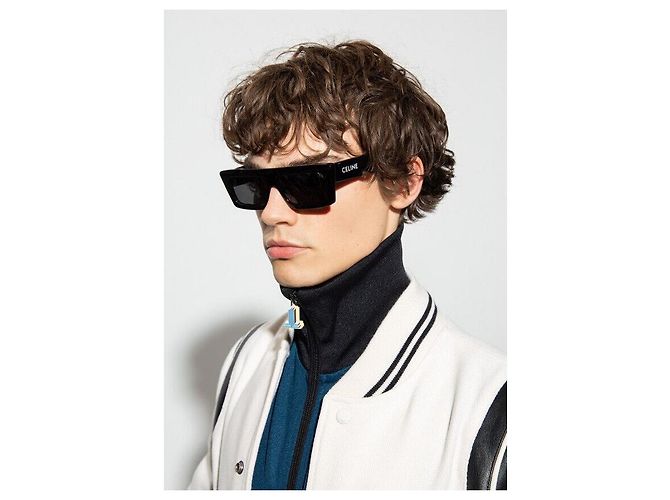 Céline Occhiali da sole MONOCHROMS Acetato Nero Marrone - vista 9