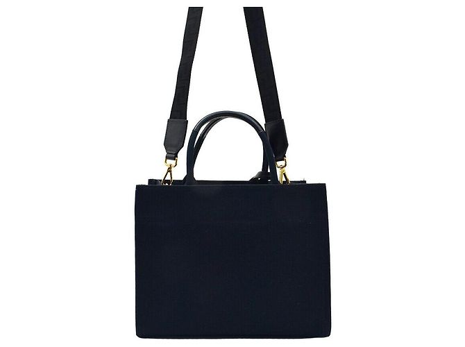 Versace Two-Way Tasche aus schwarzem Canvas - Ansicht 6