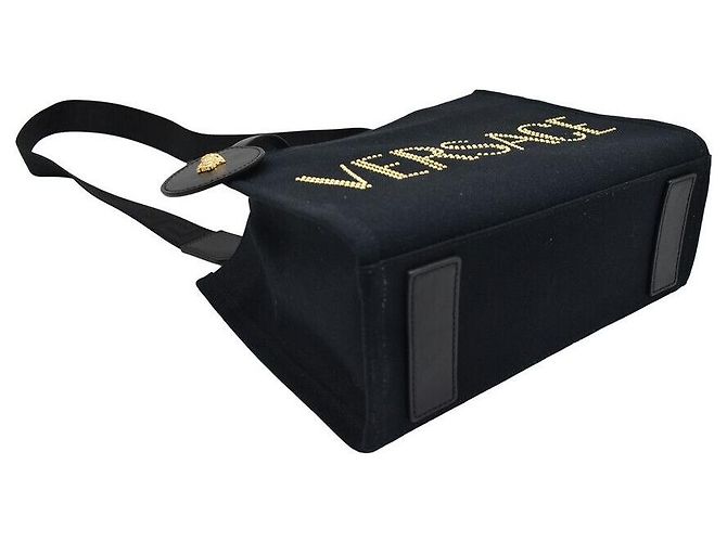 Versace Two-Way Tasche aus schwarzem Canvas - Ansicht 7