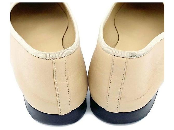 Chanel Scarpe basse bicolore Marrone - vista 3