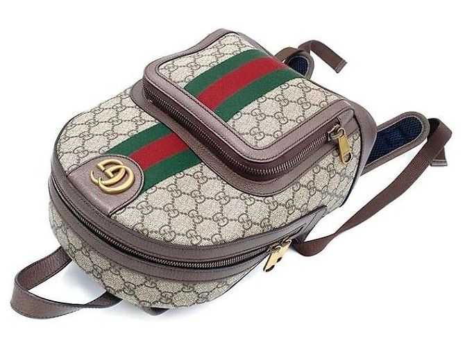 Gucci Mochila GG Supreme Ophidia - vista 5