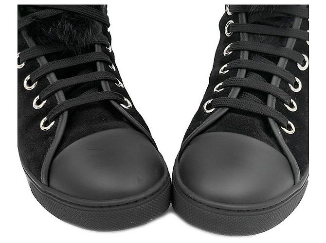 Louis Vuitton Sneakers alte in camoscio Nero - vista 2