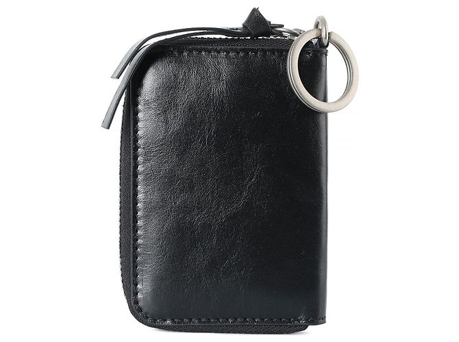 Dries Van Noten Zipped Leather Card Case Black - view 2