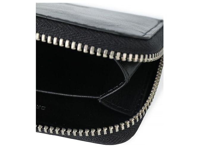 Dries Van Noten Zipped Leather Card Case Black - view 8