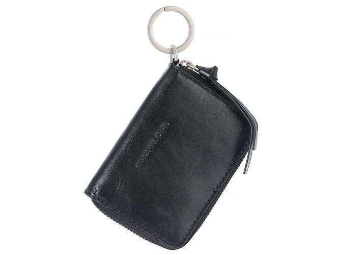 Dries Van Noten Zipped Leather Card Case Black - view 9