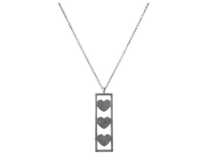 Tiffany & Co Triple Heart Bar Silberkette - Ansicht 2