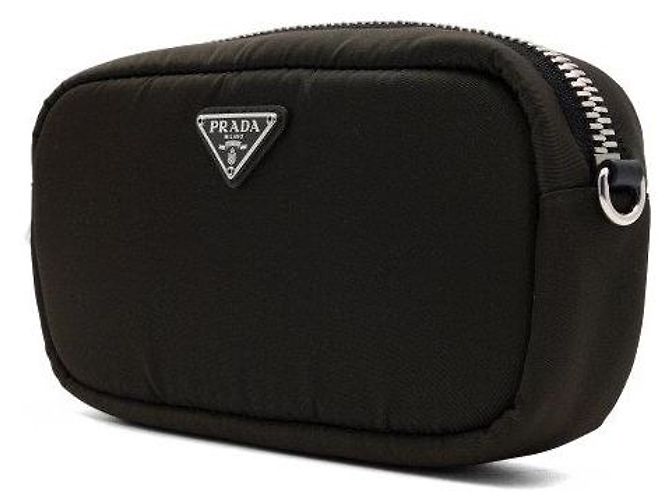 Prada Borsa a tracolla unisex in nylon kaki - vista 2