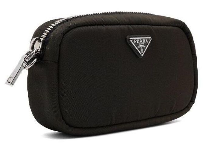 Prada Borsa a tracolla unisex in nylon kaki - vista 3