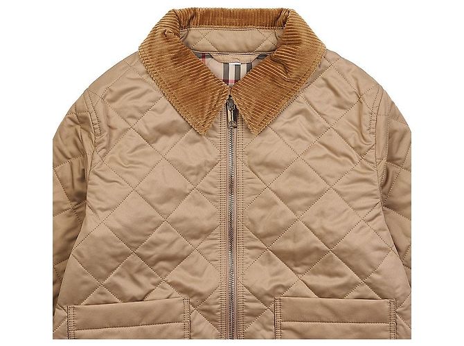 Burberry Steppjacke mit Rautensteppung für Mädchen OTIS Orange - Ansicht 3