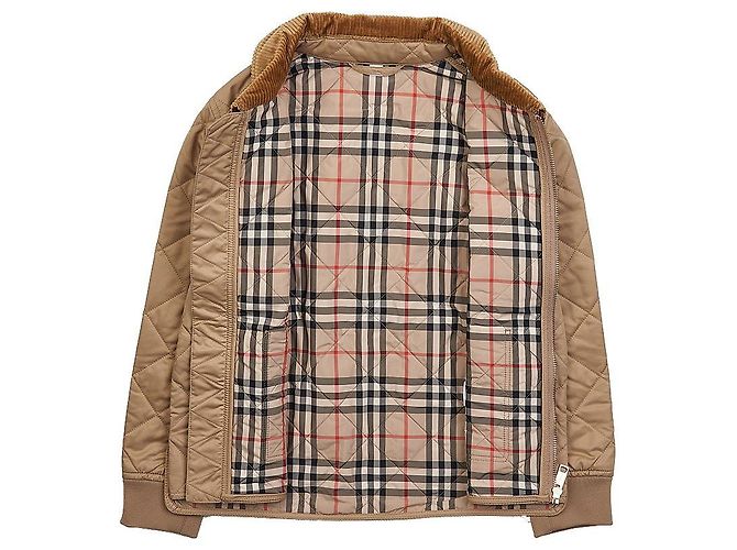 Burberry Steppjacke mit Rautensteppung für Mädchen OTIS Orange - Ansicht 9
