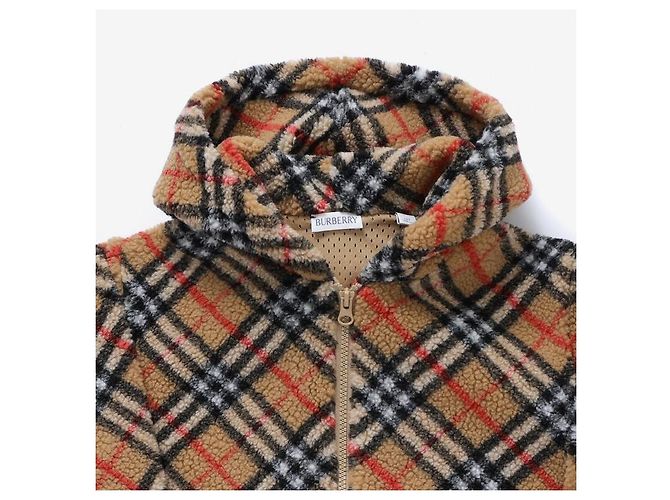Burberry Giacca in pile a quadri per bambini - vista 6