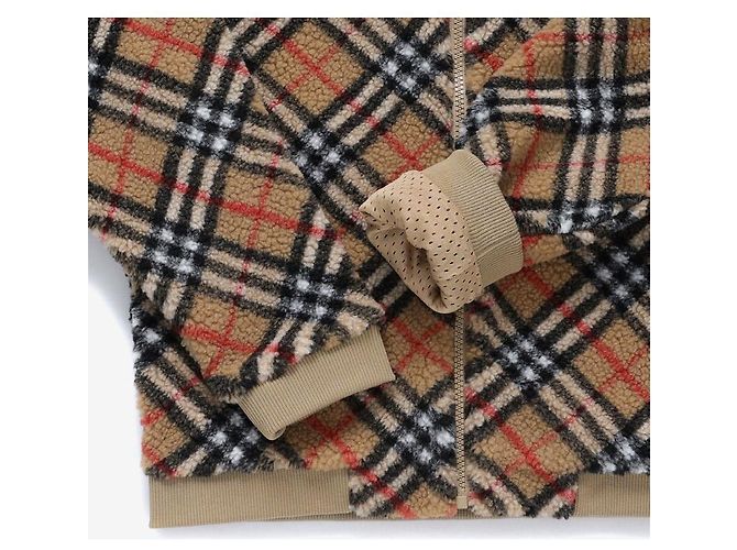 Burberry Giacca in pile a quadri per bambini - vista 7