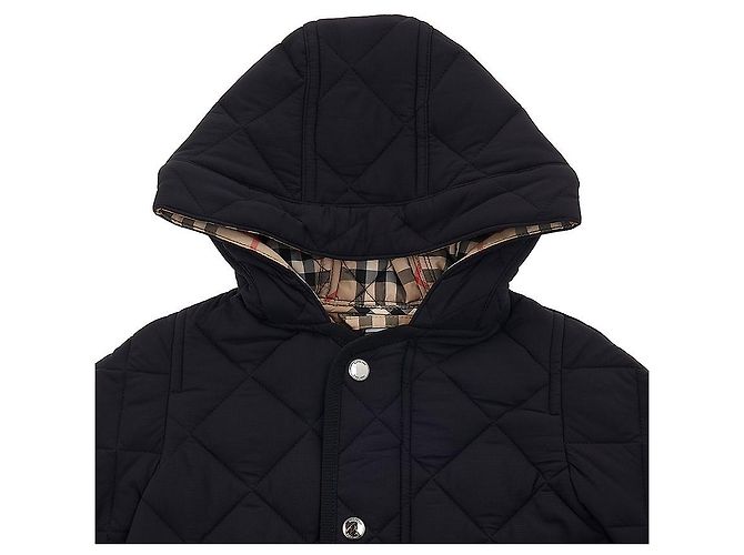 Burberry Cappotto trapuntato a diamante per bambino MN REILLY Nero - vista 3