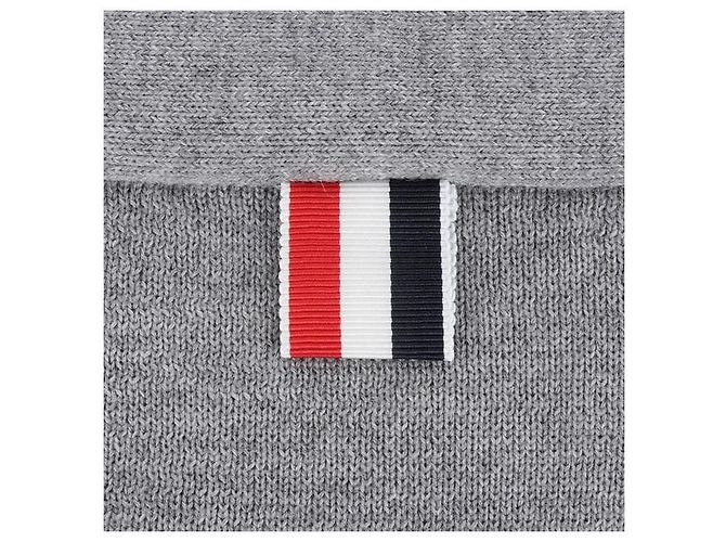 Thom Browne Gestreifter Wollcardigan Silber - Ansicht 15