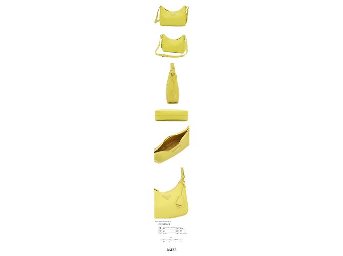 Prada Borsa a Tracolla/Hobo in Saffiano con Logo Triangolare NZV D'oro - vista 2