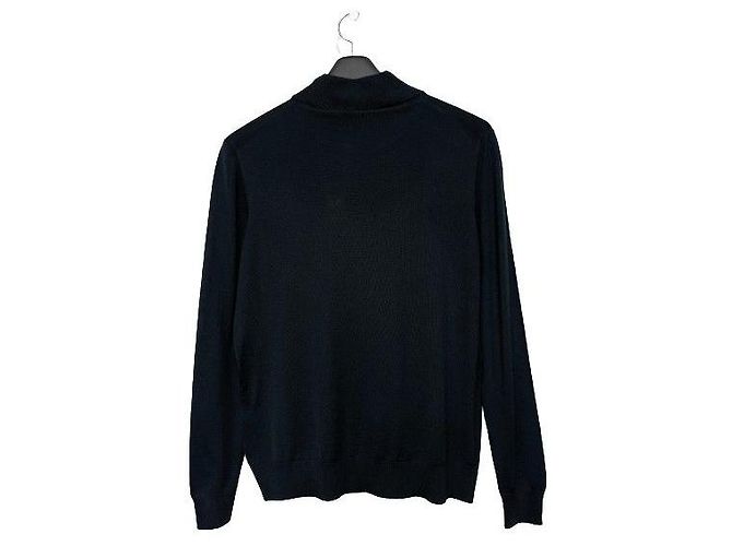 Pull en maille noir Kiton - vue 2