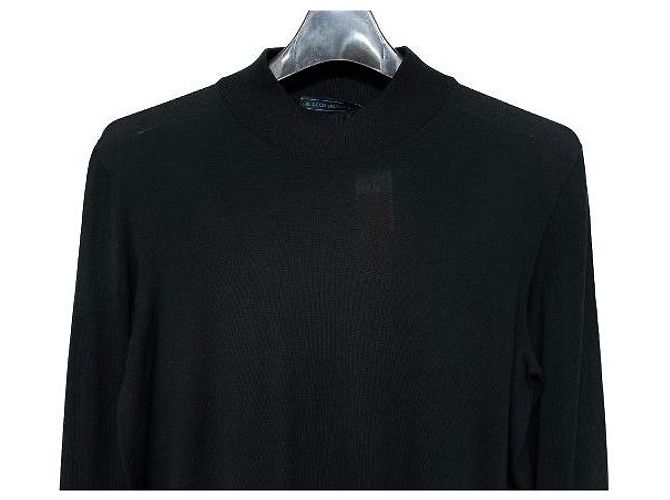 Pull en maille noir Kiton - vue 4