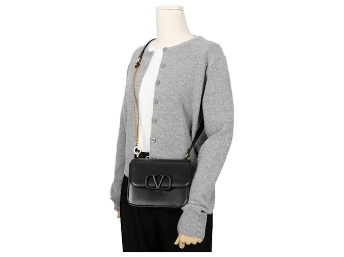 Valentino Borsa a Tracolla Sling Nero - vista 15