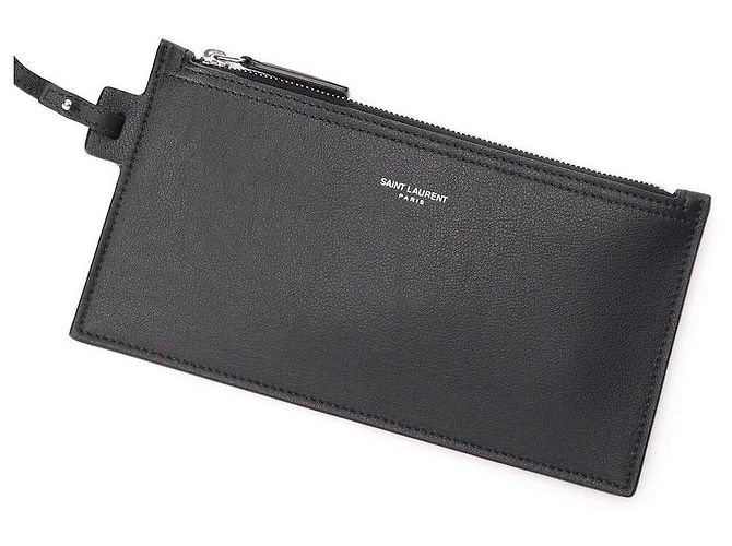 Valigetta Saint Laurent in pelle nera Nero - vista 7