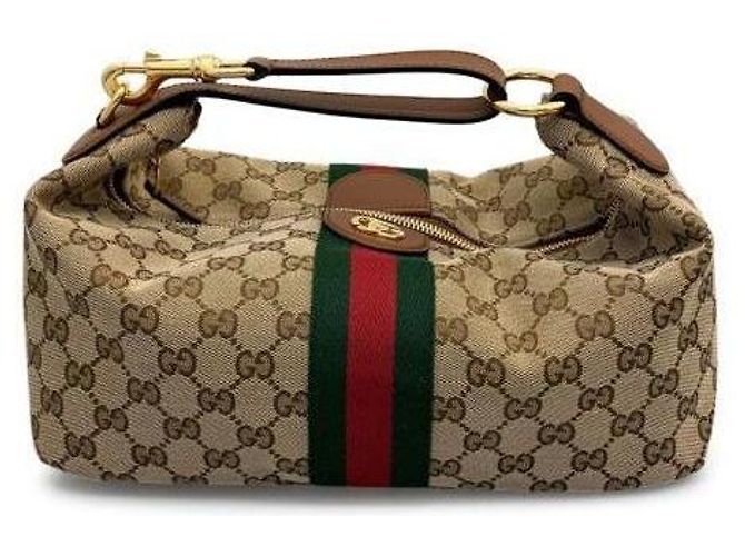 Gucci Borsa Vanity Medium con manico superiore Marrone - vista 8