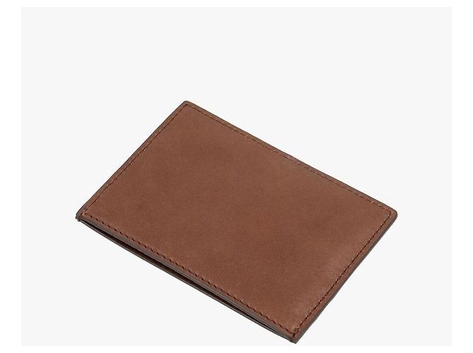 Thom Browne Soft Calf Leather Three-Stripe Tab Card Holder Red - view 7