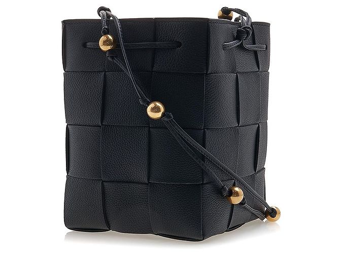 Bottega Veneta Borsa bucket Intrecciato Nero - vista 2