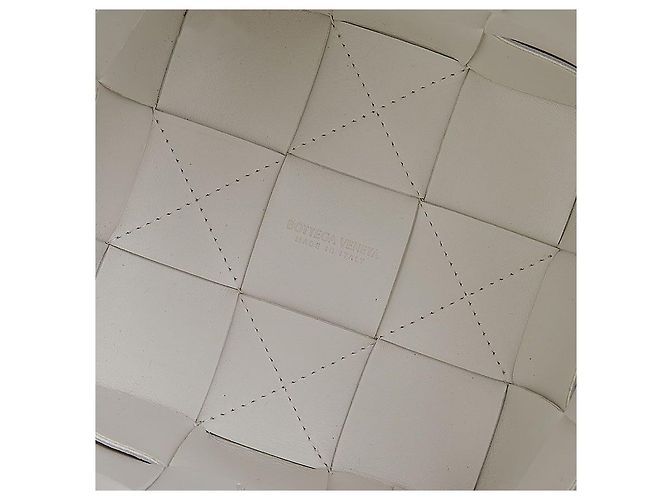 Bottega Veneta Mini Borsa Secchiello Intrecciato Bianco - vista 10