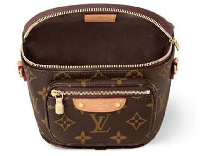 Louis Vuitton Mini Borsa a Vita Monogram Canvas Nero - vista 3