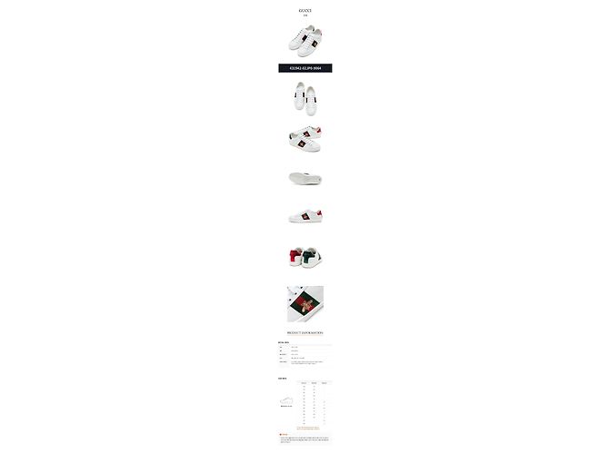 Gucci Sneakers da donna Ace Bee ricamate Argento - vista 2