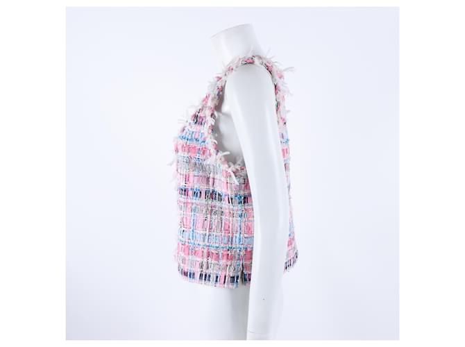 Chaleco de tweed Chanel Rosa - vista 2