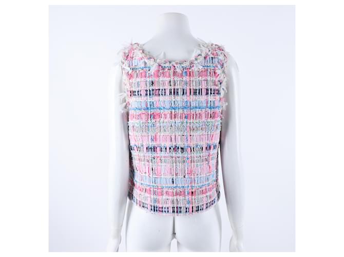 Chaleco de tweed Chanel Rosa - vista 3