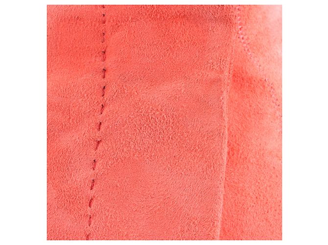 Falda envolvente de gamuza Hermès Naranja - vista 4