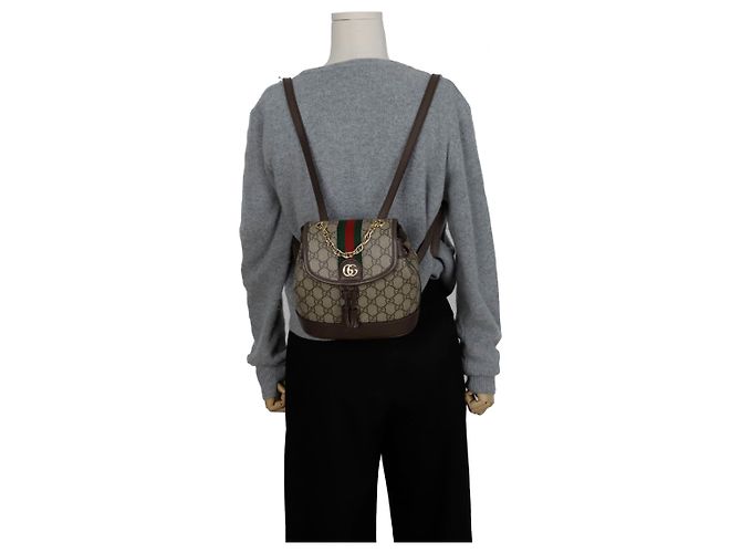 Gucci Ophidia Mini-Rucksack Braun - Ansicht 10