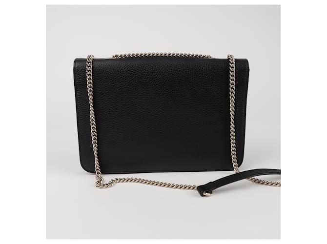 Gucci Borsa a tracolla media Interlocking Nero - vista 4