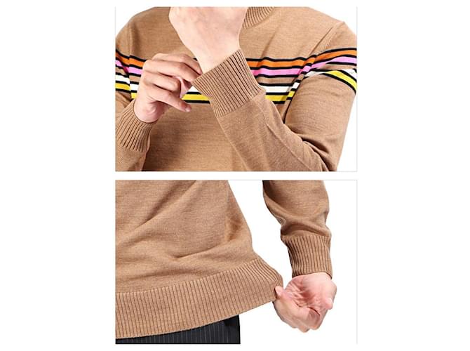 Dries Van Noten Merinowolle Strickware MATEO Orange - Ansicht 5