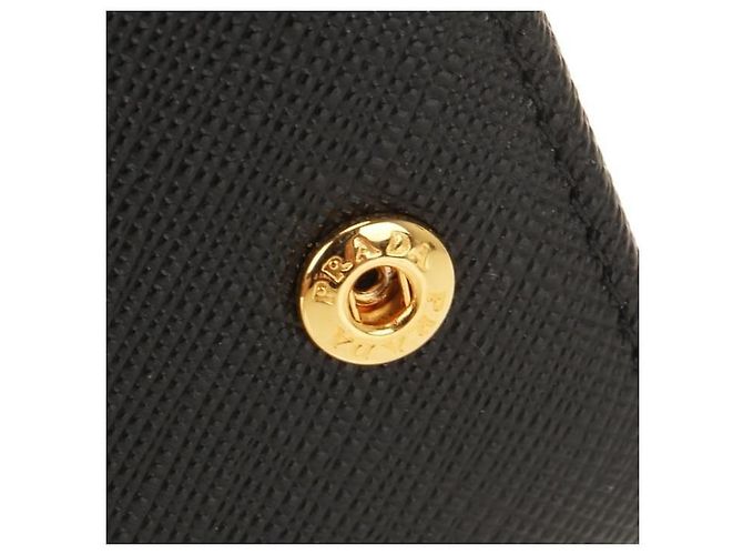 Prada Cartera larga con solapa de cuero Saffiano y cierre metálico stamp: QWA - vista 6
