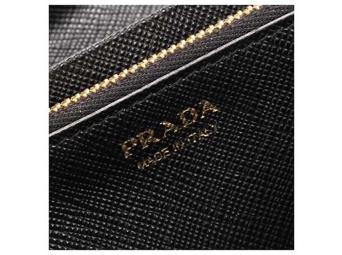 Prada Cartera larga con solapa de cuero Saffiano y cierre metálico stamp: QWA - vista 8