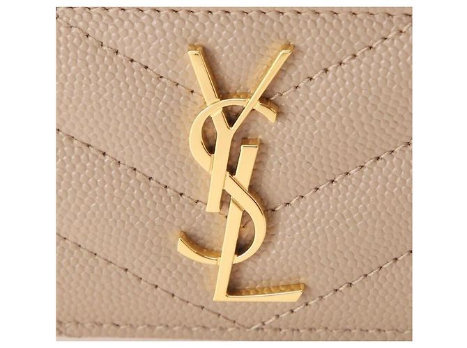 Saint Laurent Monogram Kartenetui Orange Stoff - Ansicht 6