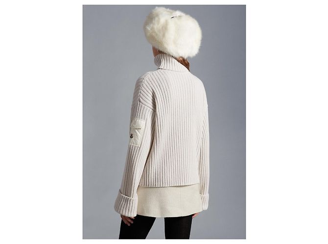 Moncler Jersey de cuello alto de lana Plata - vista 3