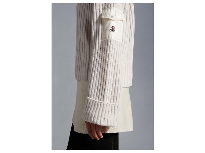 Moncler Jersey de cuello alto de lana Plata - vista 4