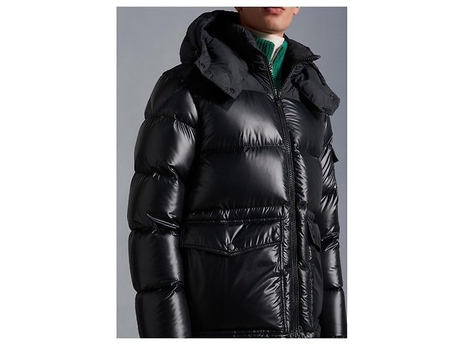 Moncler Jacke Schwarz Stoff Herren - Ansicht 3