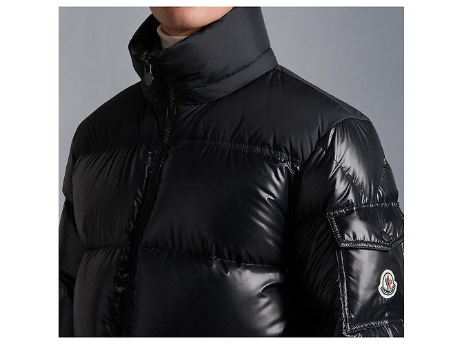 Moncler Jacke Schwarz Stoff Herren - Ansicht 4