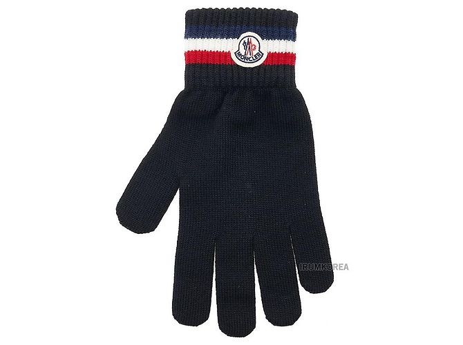 Moncler Schal schwarz aus Stoff - Ansicht 2