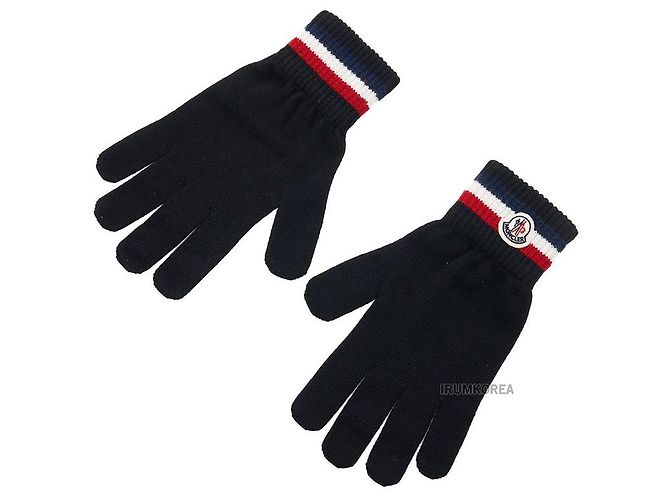 Moncler Schal schwarz aus Stoff - Ansicht 3