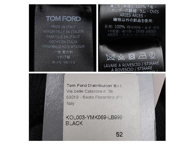 Tom Ford Pull en cachemire Noir - vue 5