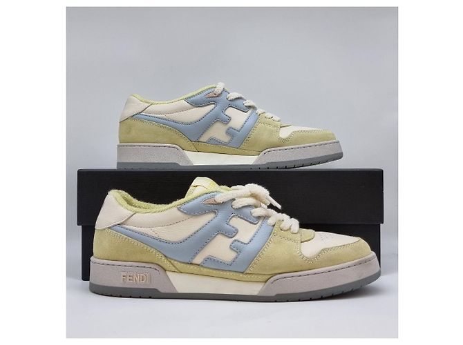Fendi Sneakers basse in camoscio Match Multicolore - vista 5