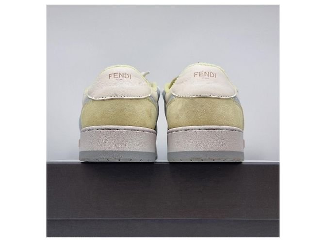 Fendi Sneakers basse in camoscio Match Multicolore - vista 7