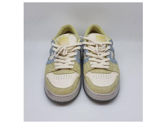 Fendi Sneakers basse in camoscio Match Multicolore - vista 8