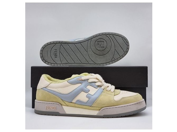 Fendi Sneakers basse in camoscio Match Multicolore - vista 9
