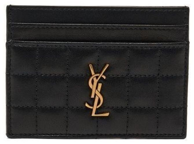 Saint Laurent Tarjetero Monogram Matelassé Cassandra Negro - vista 3